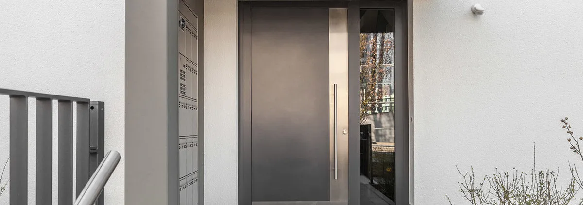 Haustür mit Sicherheitsbeschlag von Schlosserei Koch
